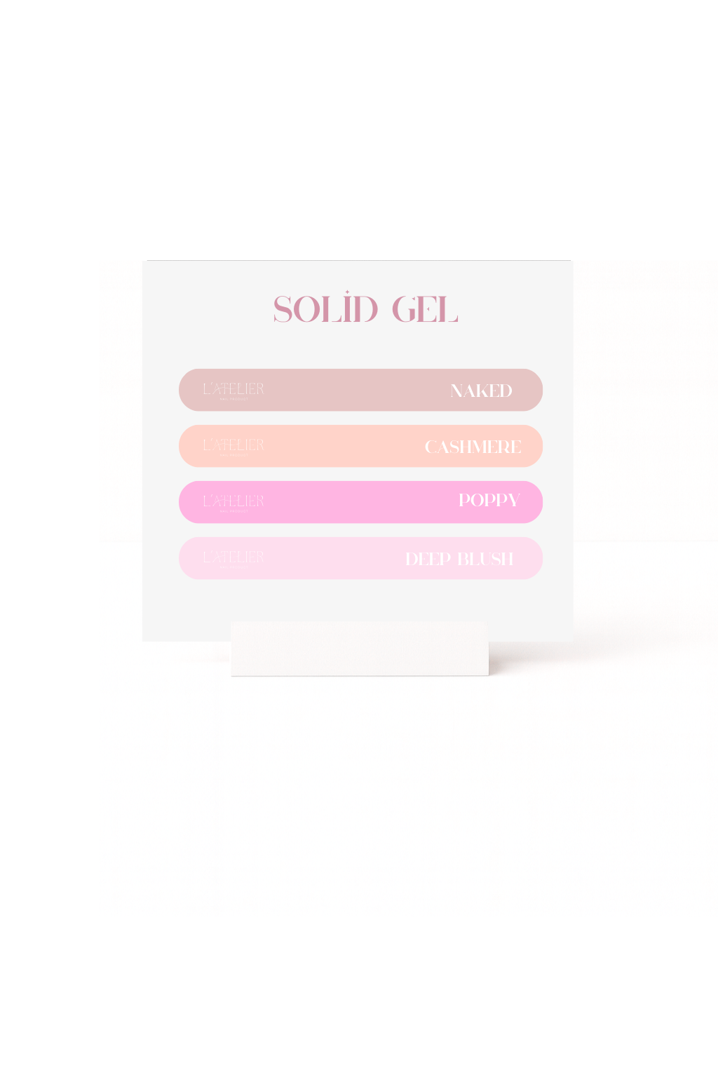 Stickers nuancier - Solid gel (New)
