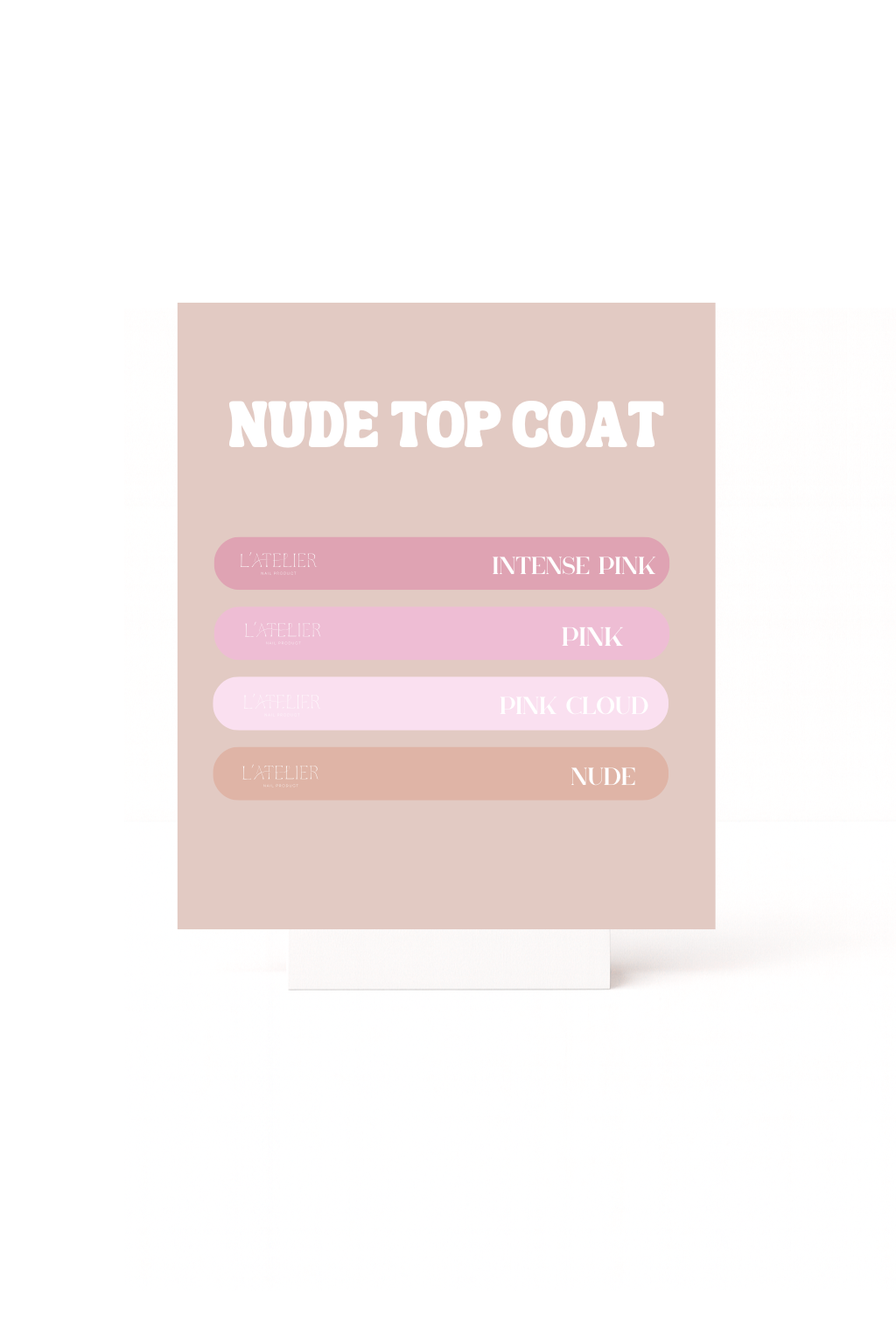 Stickers nuancier - Nude top coat (new)