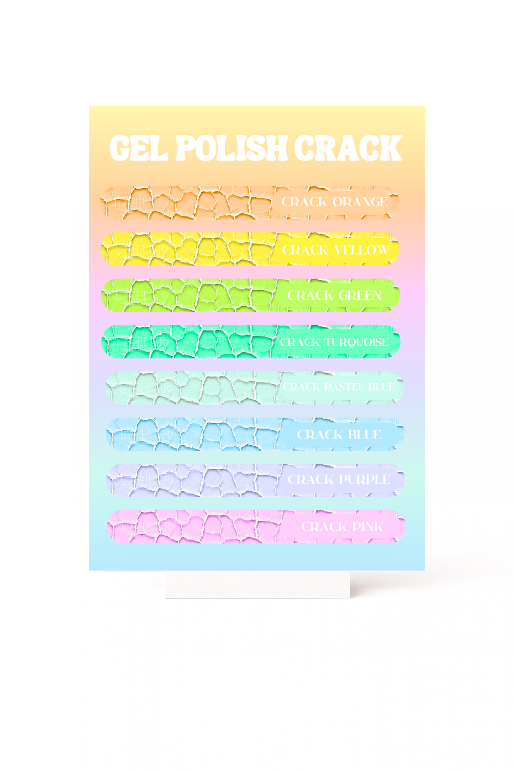 Stickers nuancier - Crack color