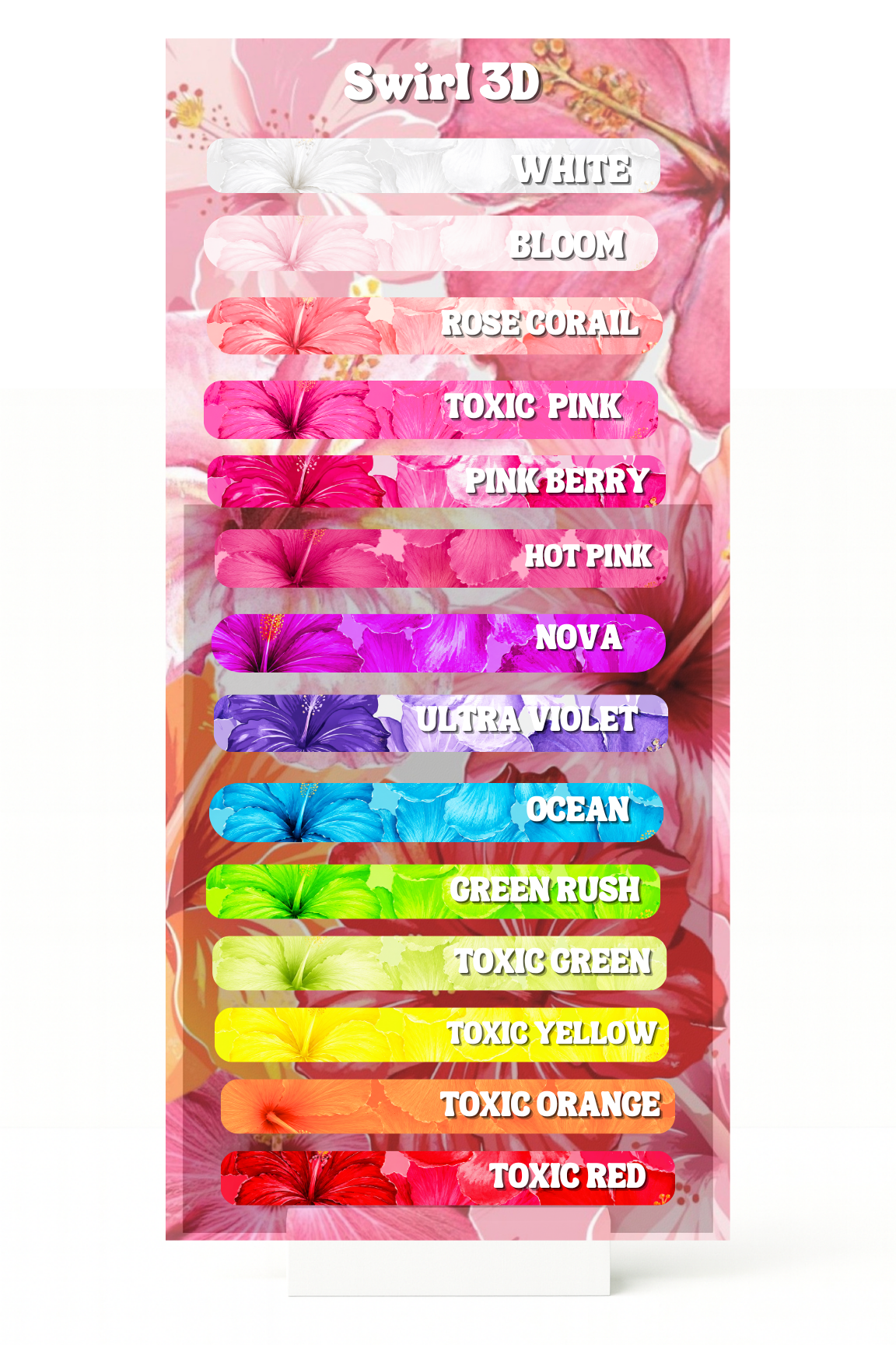 stickers nuancier - Swirl coloré