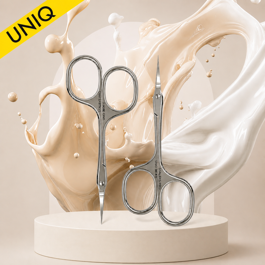 Professional cuticle scissors Asymmetric UNIQ 30 TYPE 4