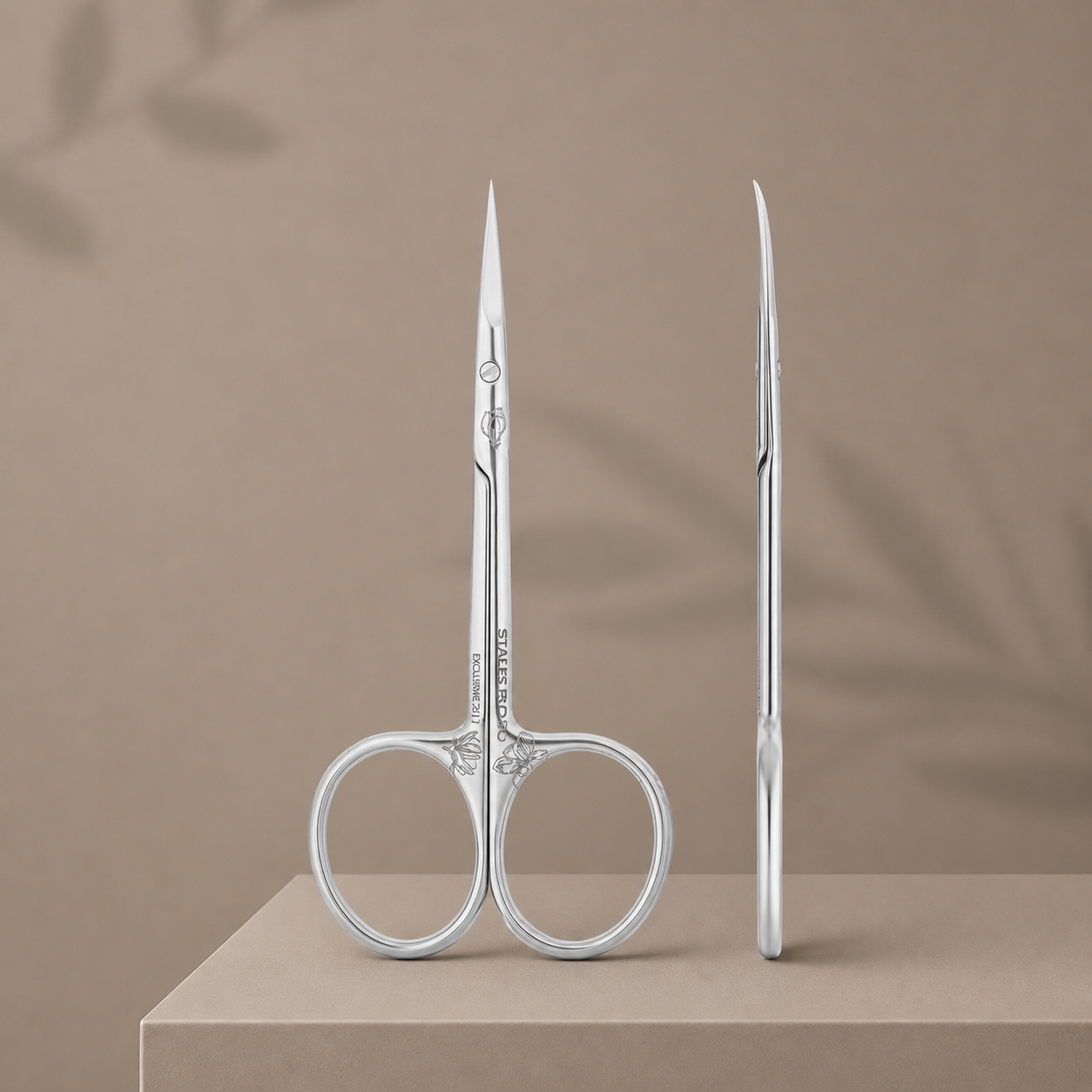 Professional cuticle scissors with hook EXCLUSIVE 23 TYPE 1 (magnolia)