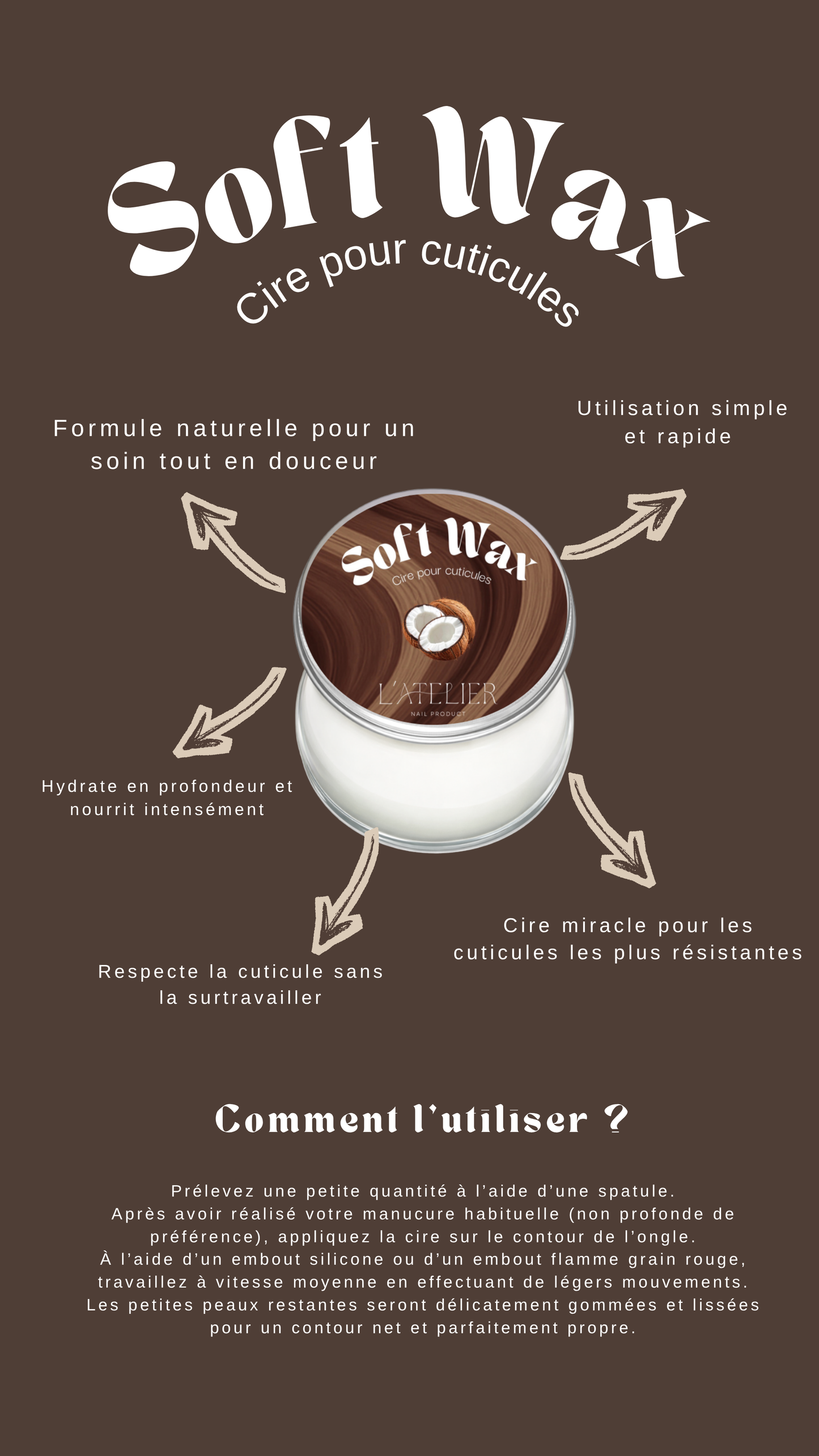 Soft wax - cire pour cuticule