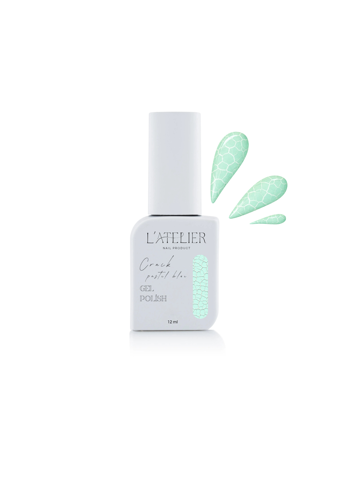 Vernis semi permanent - Crack pastel blue