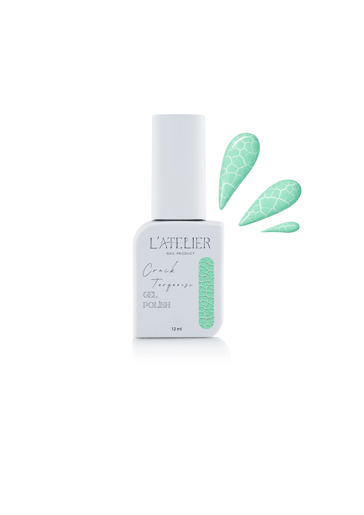 Vernis semi permanent - Crack turquoise