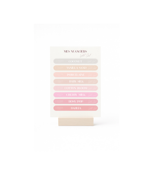Stickers Nuancier - Solid gel