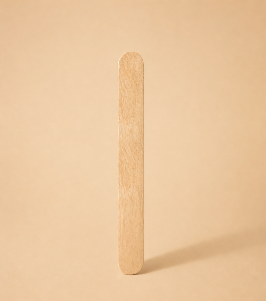 Straight disposable wooden nail file (base) EXPERT 20 (50 pcs)