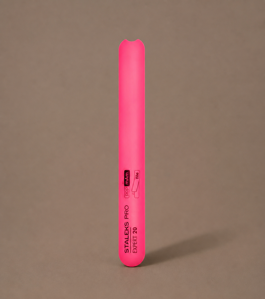 Straight plastic slanted nail file (base) EXPERT 20