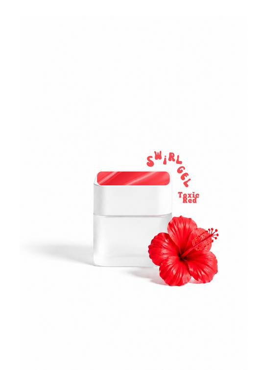 Swirl 3D - Toxic red