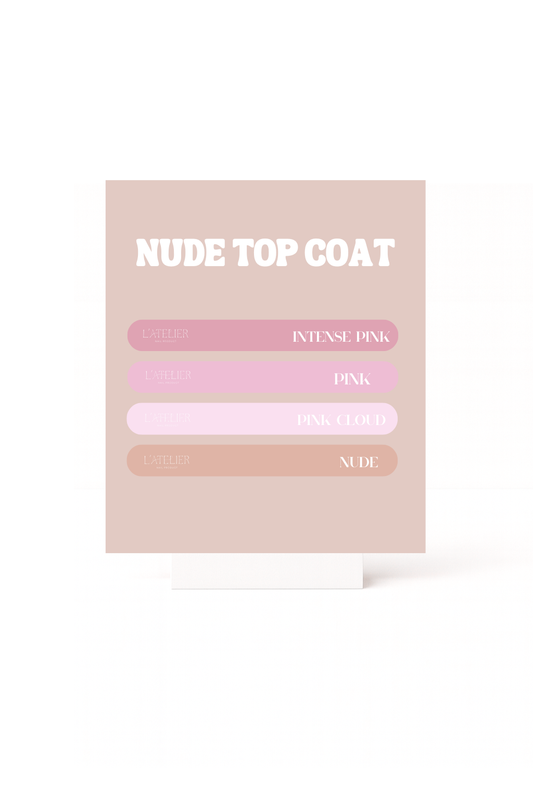 Stickers nuancier - Nude top coat (new)