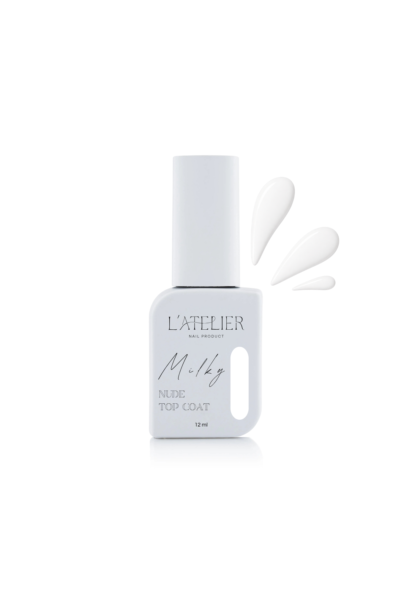 Nude top coat - Milky