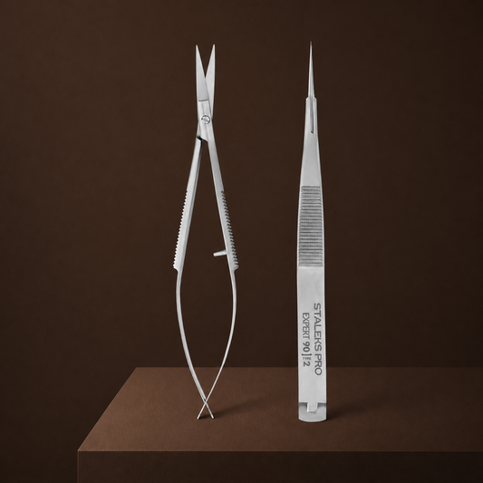 Professional micro scissors for eyebrows modeling EXPERT 90 TYPE 2