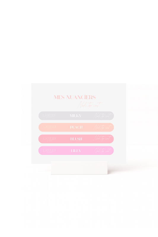 Stickers nuancier - Nude top coat