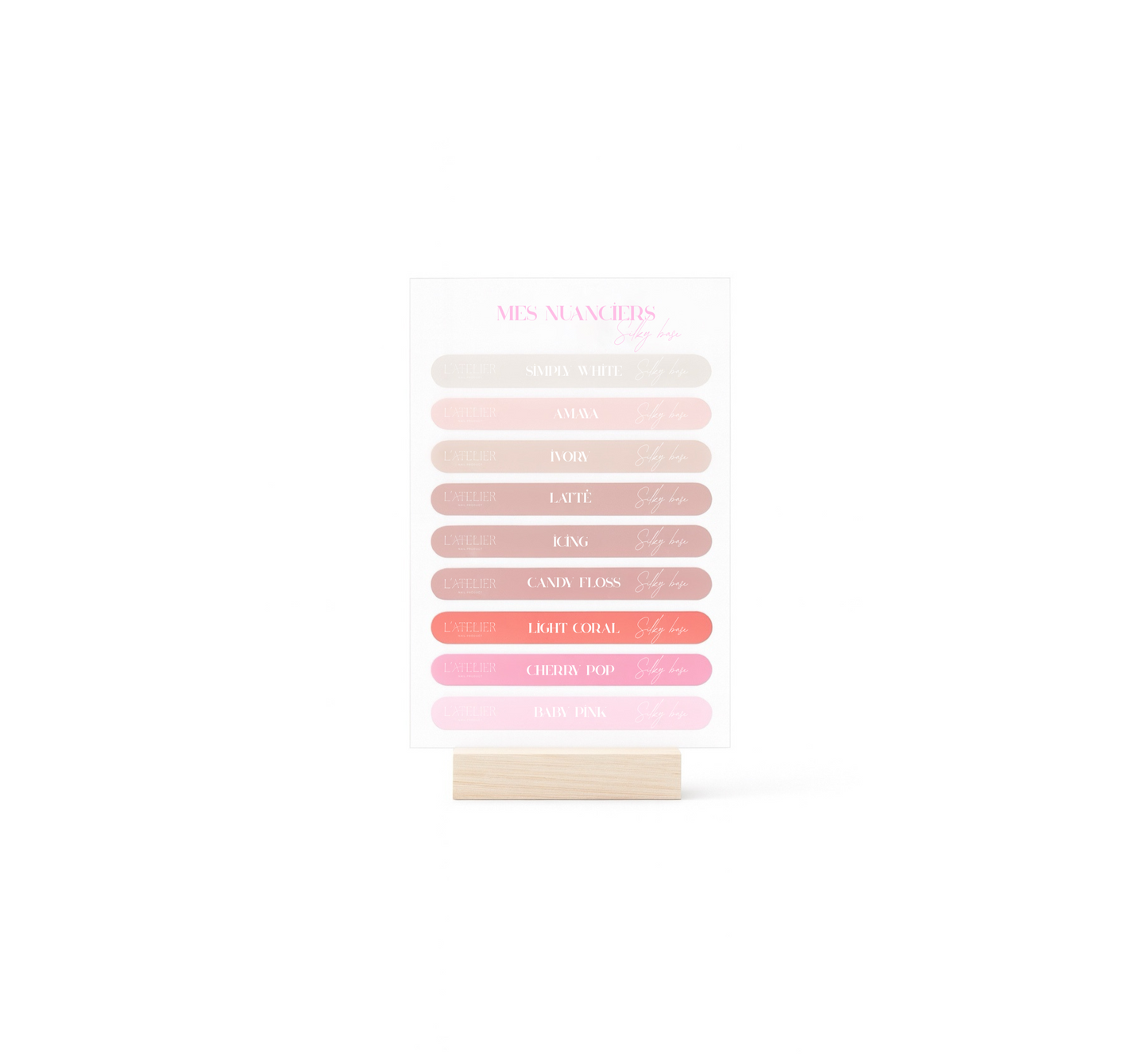 Stickers Nuancier - Silky base