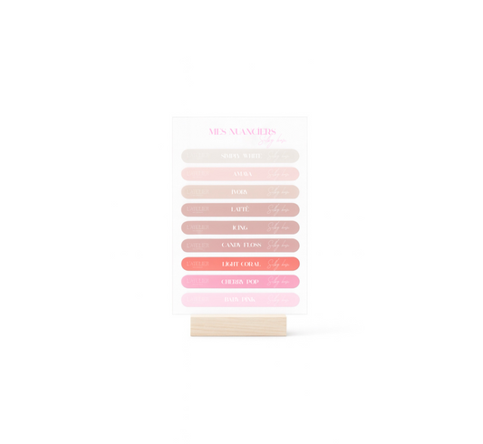 Stickers Nuancier - Silky base