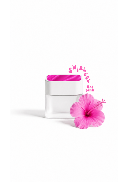 Swirl 3D - Hot pink