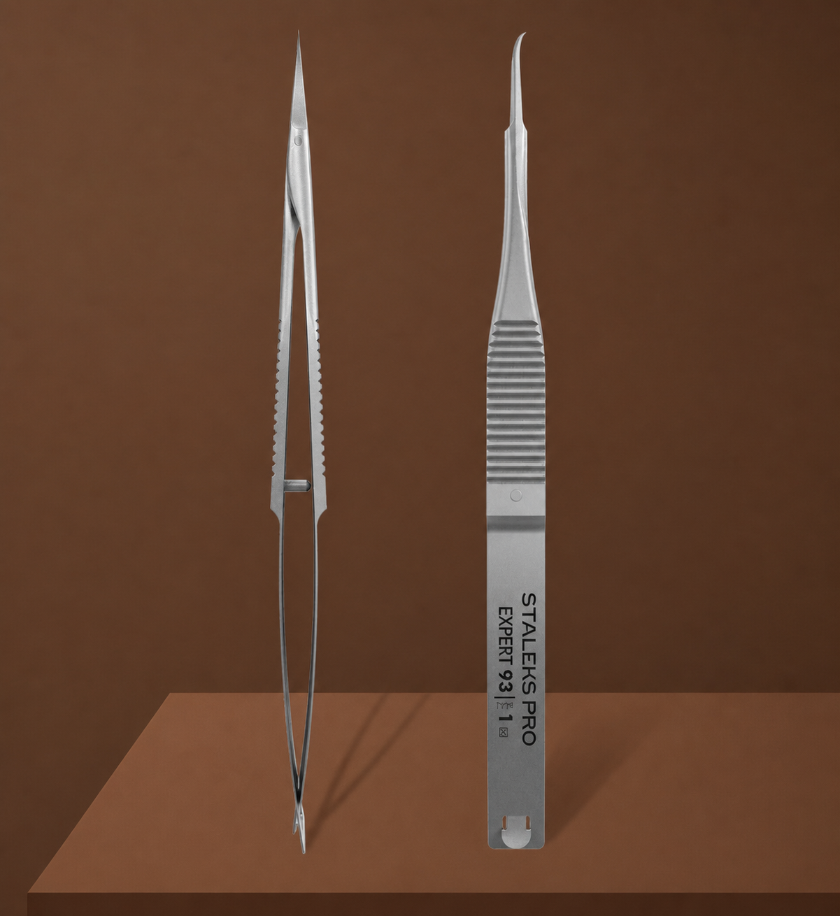 STALEKS Professional cuticle micro scissors with hook EXPERT 93 TYPE 1