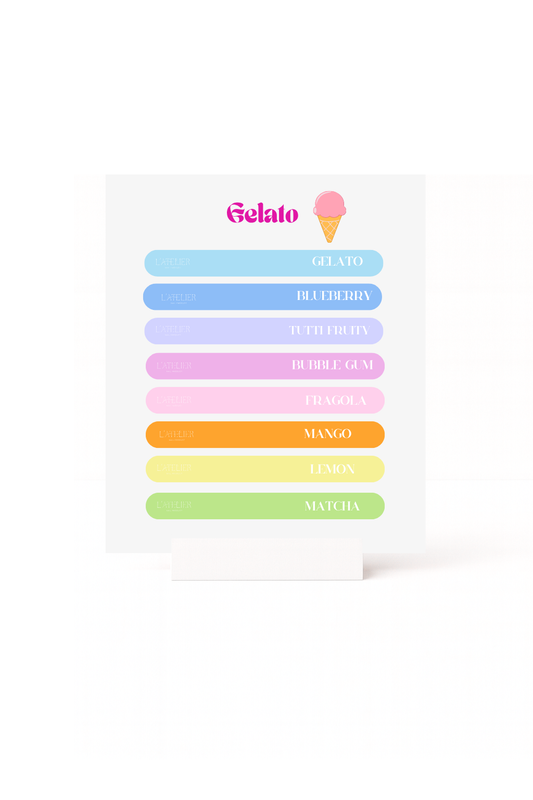 Stickers nuancier - Gelato