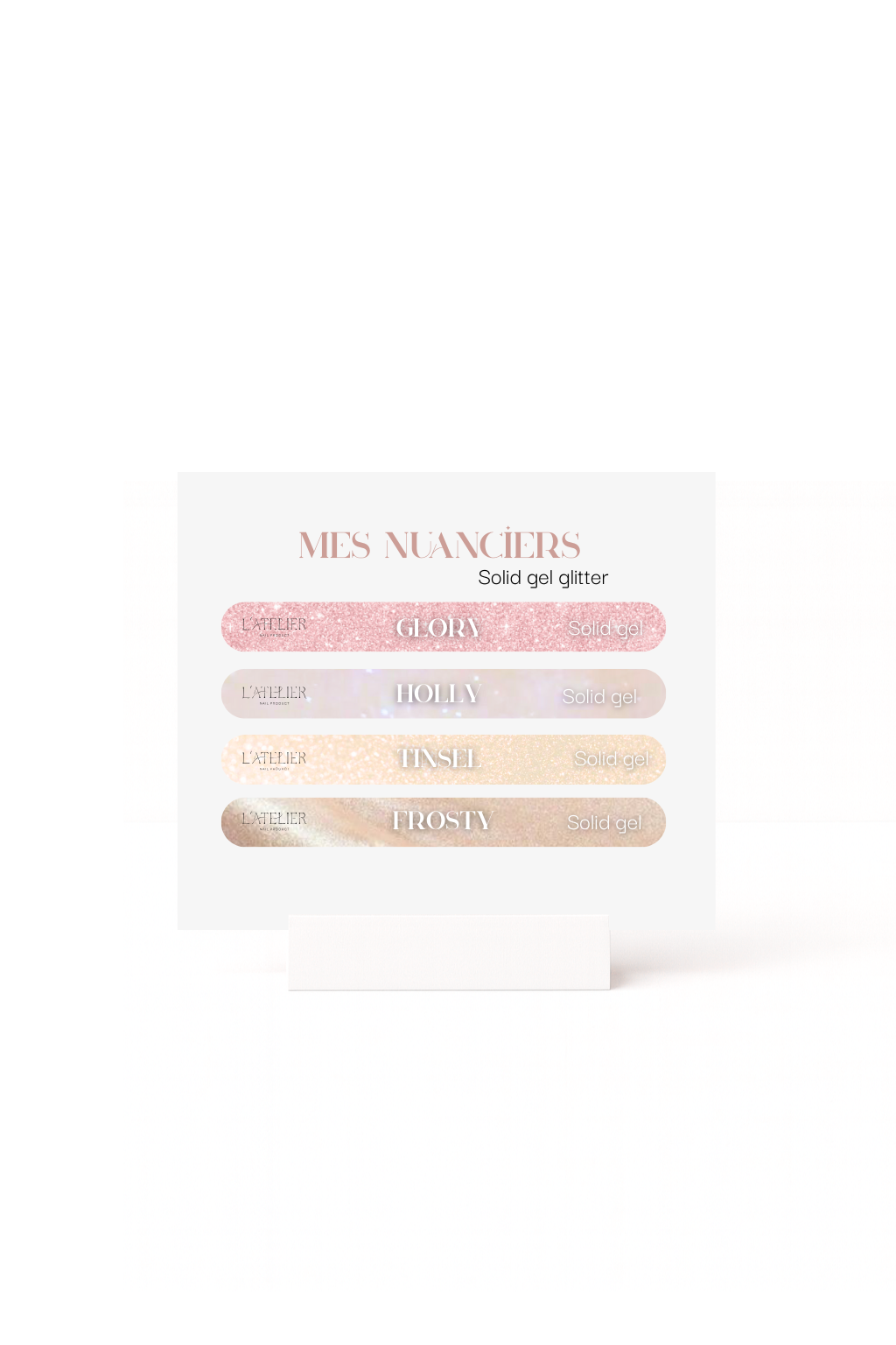 Stickers nuancier - Solid gel edition Noël 🎅🏼