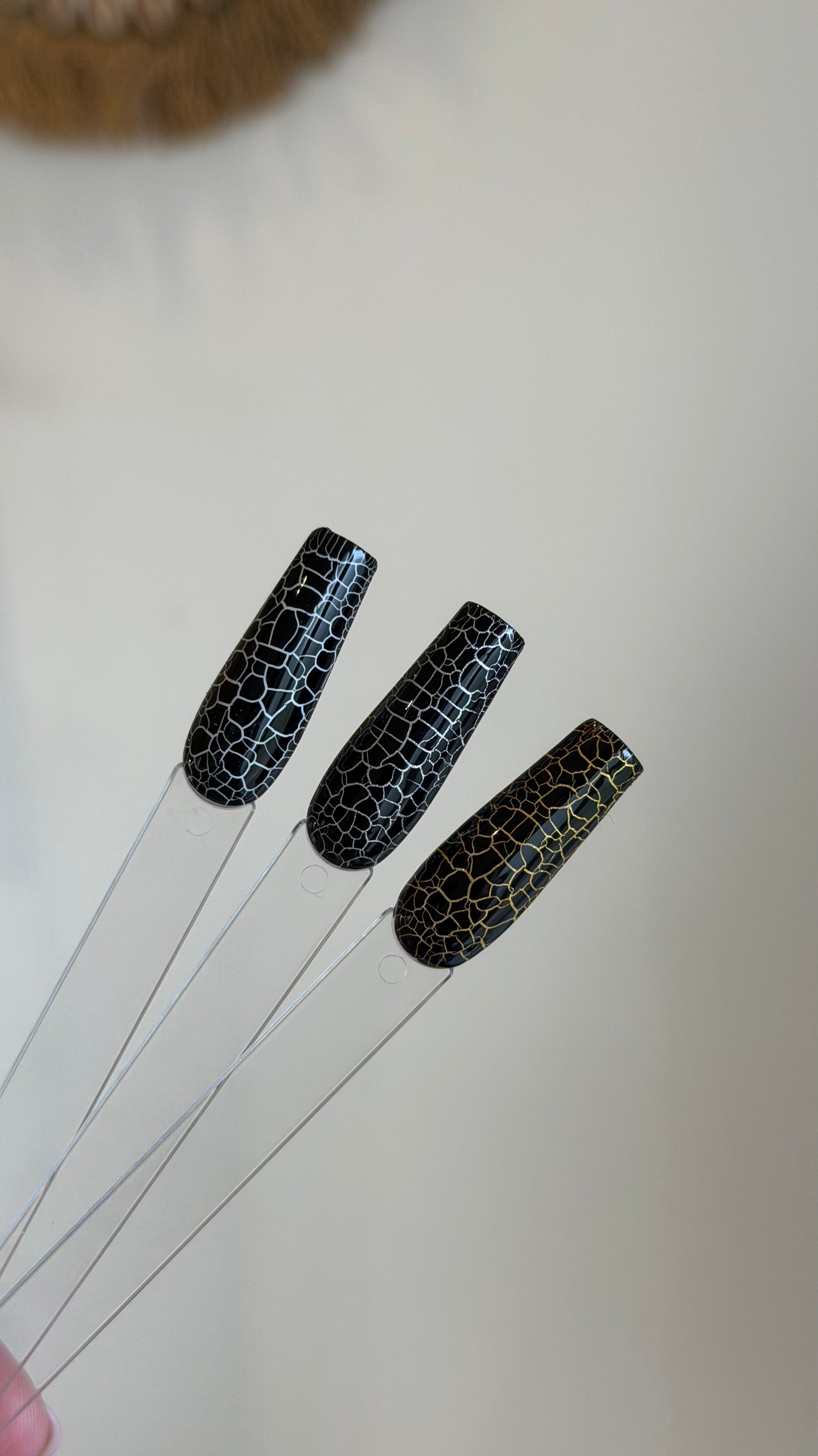 Vernis semi permanent - Crack black