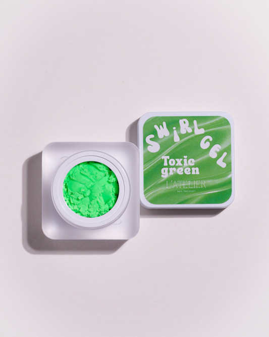 Swirl 3D - Toxic green