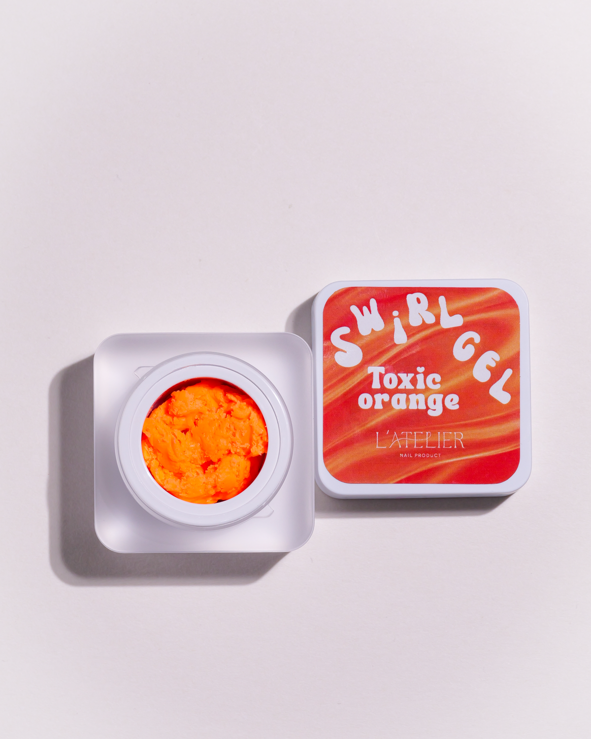 Swirl 3D - Toxic orange