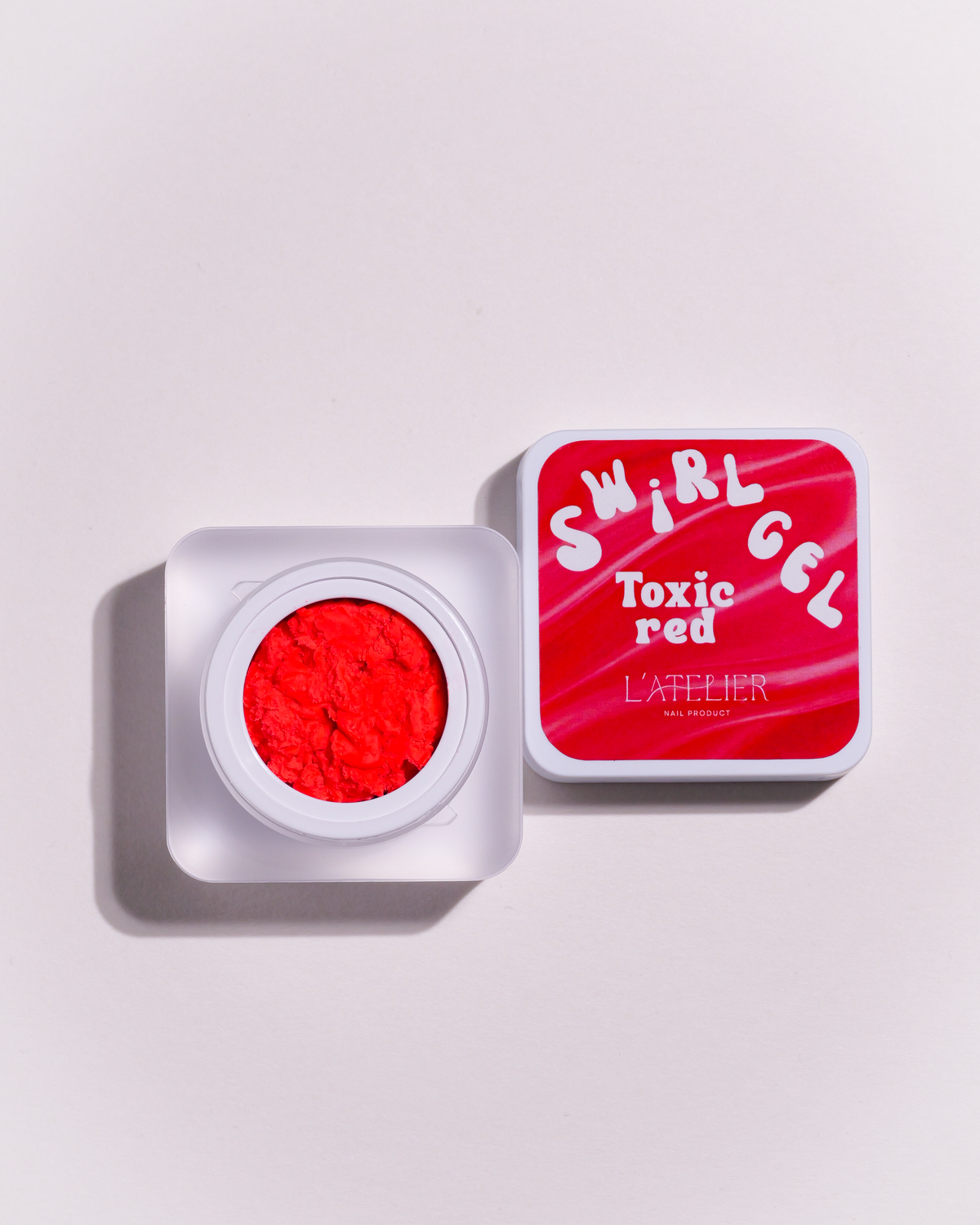 Swirl 3D - Toxic red
