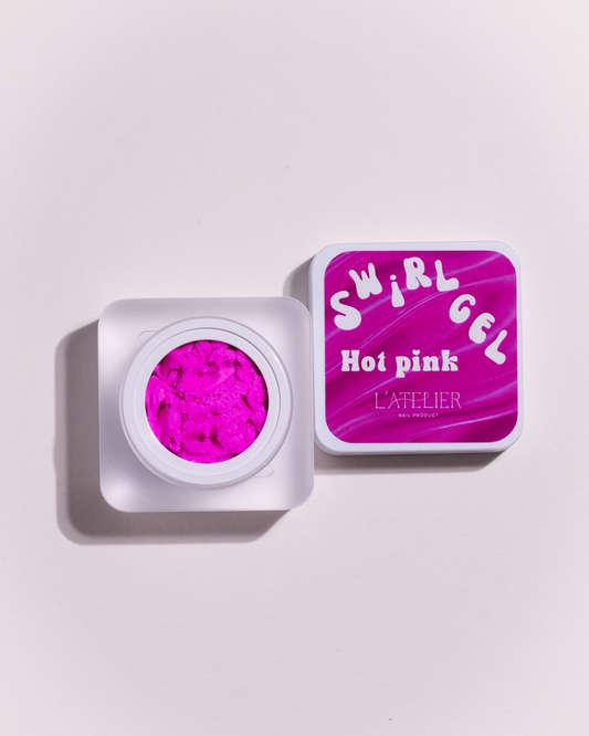 Swirl 3D - Hot pink