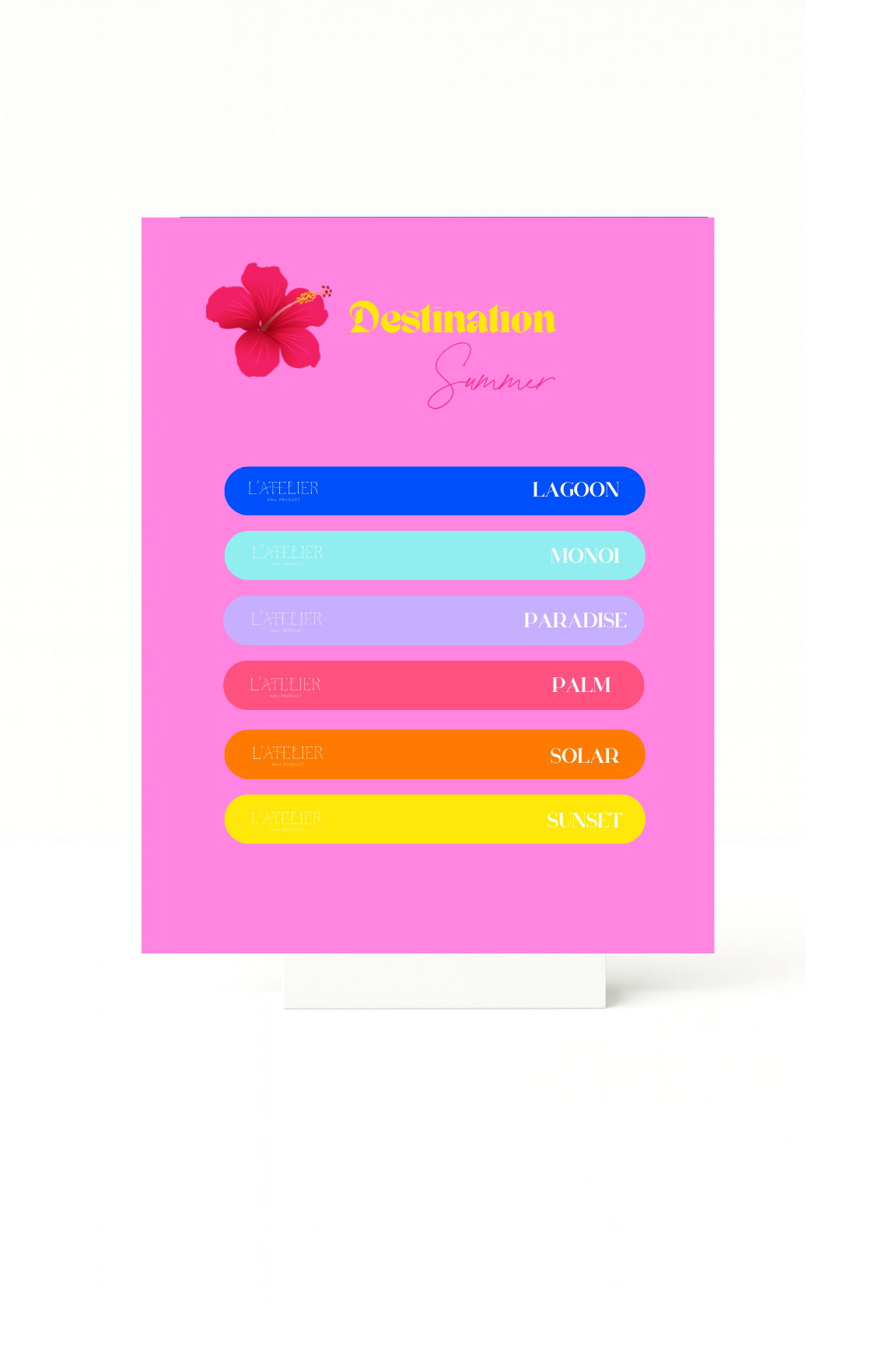 Stickers nuancier -Destination summer